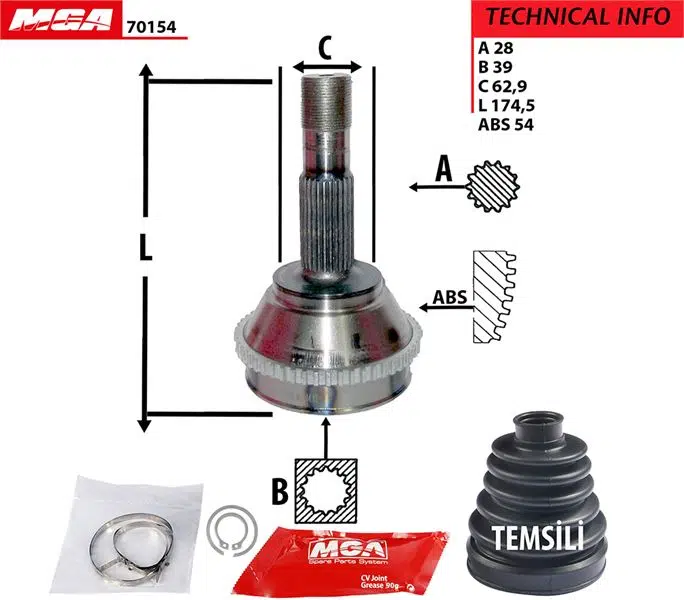 AKS KAFASI ( FIAT DUCATO PEUGEOT BOXER CITROEN JUMPER ) 9566722180