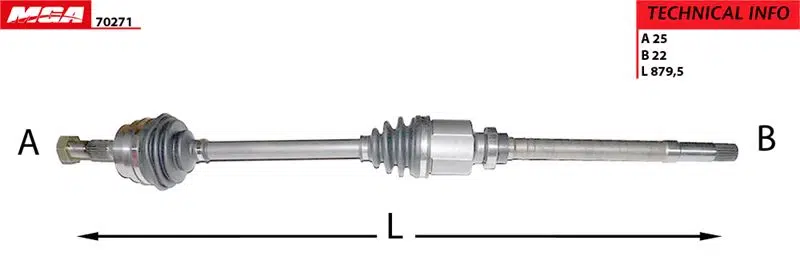 AKS SAG ( PEUGEOT 306 1.6 TU5JP ) 3273Q1