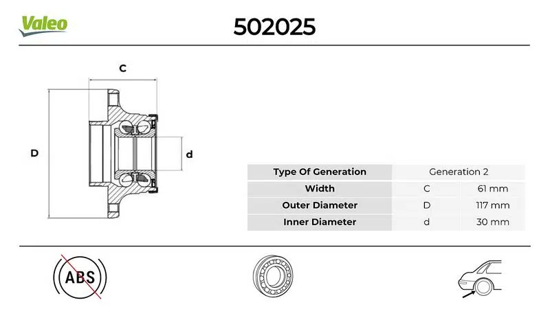 ARKA TEKER PORYASI RULMANLI TEMPRA-DOBLO-PALIO-ALBEA-MAREA ABS SİZ 4 BİJON 30x117x61.7 71714477-71737612-51754192-07787124