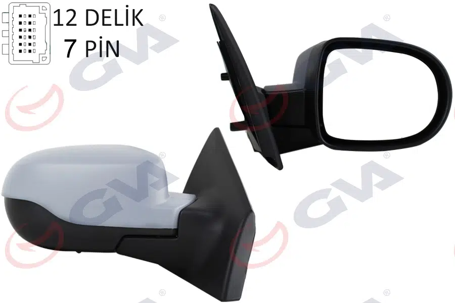 DIŞ DİKİZ AYNASI SAĞ CLIO 09> ELEKTRİKLİ ISITMALI SENSÖRLÜ ASTARLI KONVEKS 7 FİŞ VM-6135EHPSR 7701071866