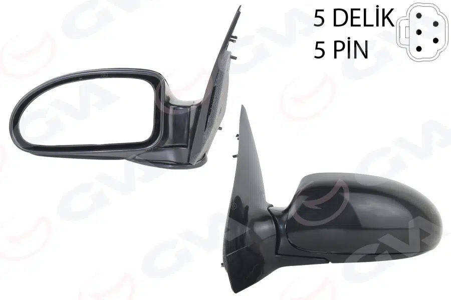 DIŞ DİKİZ AYNASI SOL FORD FOCUS 98 > ELEKTRİKLİ ISITMALI ASTARLI DEĞİŞEN KAPAK 5PİN 5 FİŞ VM-319EHPL 98AB17683HS