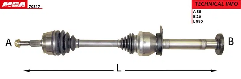 SAG AKS 880MM VW TRANSPORTER T6 2.0TDI 140-180HP (IHTIYAC DURUMUNDA 0A5409343A) 7E0407272AC