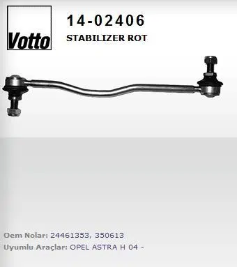 STABILIZER ROT ZF TIP ( OPEL ASTRA H / ZAFIRA ) 350613